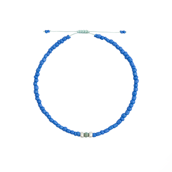 دستبند نقره مهره