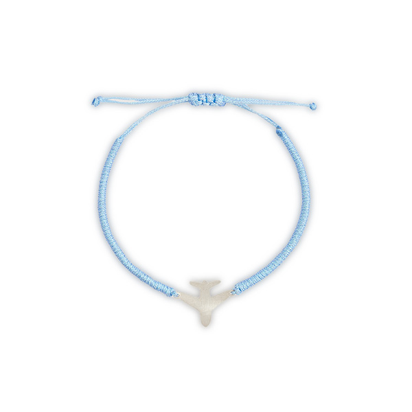 دستبند نقره هواپیما