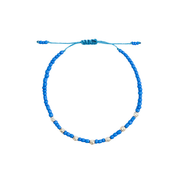 دستبند نقره گوی