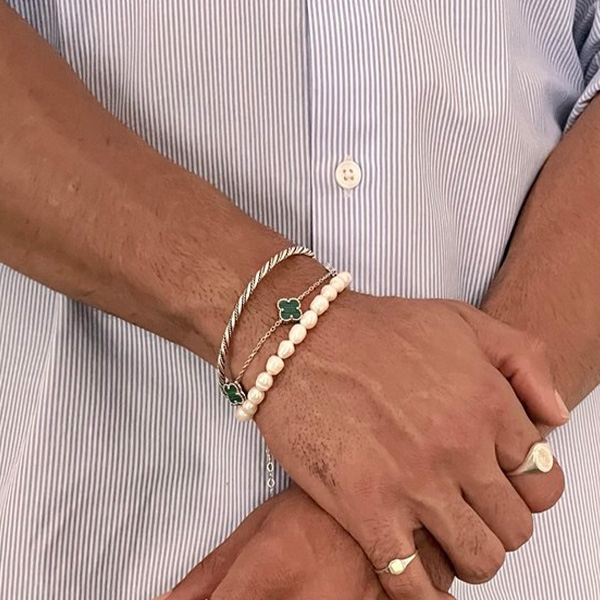 دستبند نقره مروارید