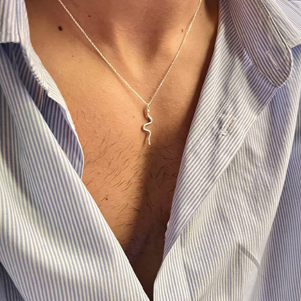 گردنبند نقره مار