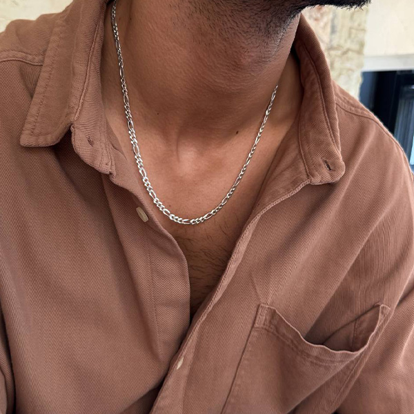 گردنبند نقره فیگارو