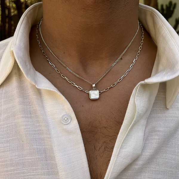 گردنبند نقره دیپلمات