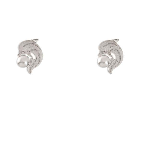 گوشواره نقره تک لنگه دلفین من