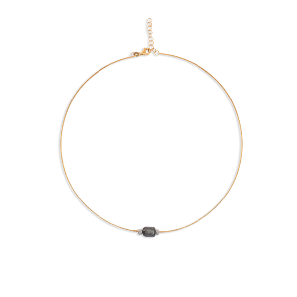 گردنبند-طوق طلا با سنگ طلا