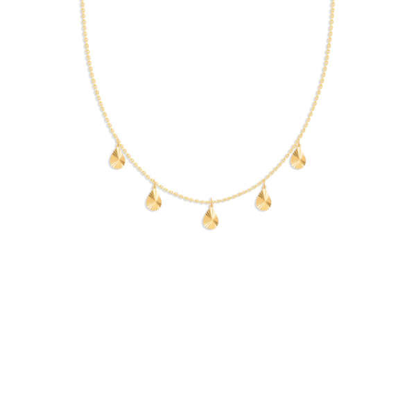 گردنبند طلا اشک تراش دار