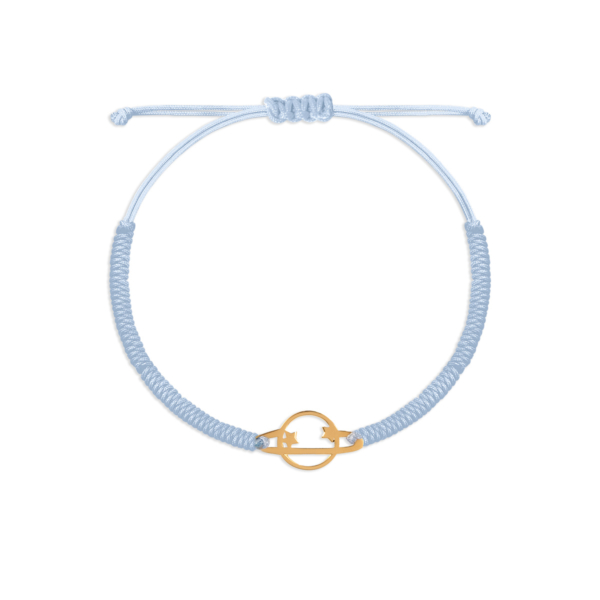 دستبند طلا کهکشان آبی