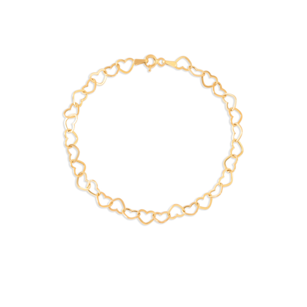 دستبند طلا قلب