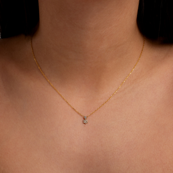 گردنبند طلا گل امپریال و لونا