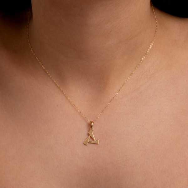 آویز طلا سه مثلث