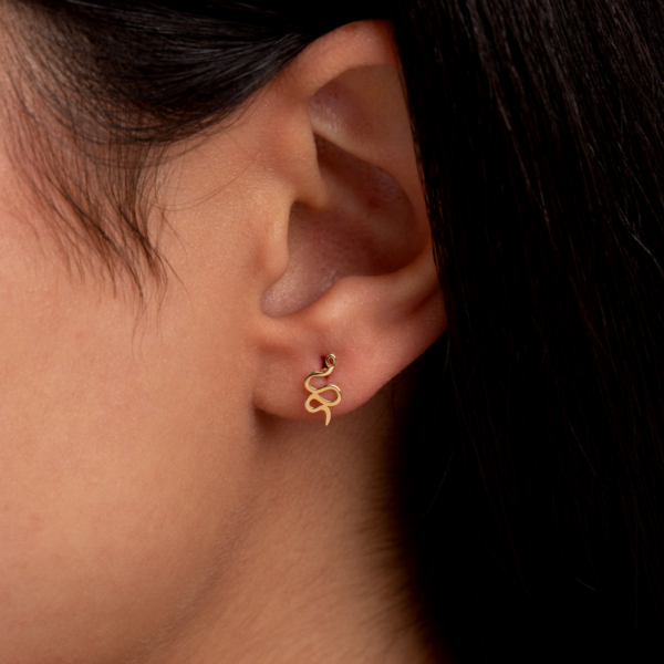 گوشواره طلا مار