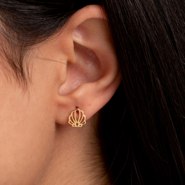 گوشواره طلا صدف