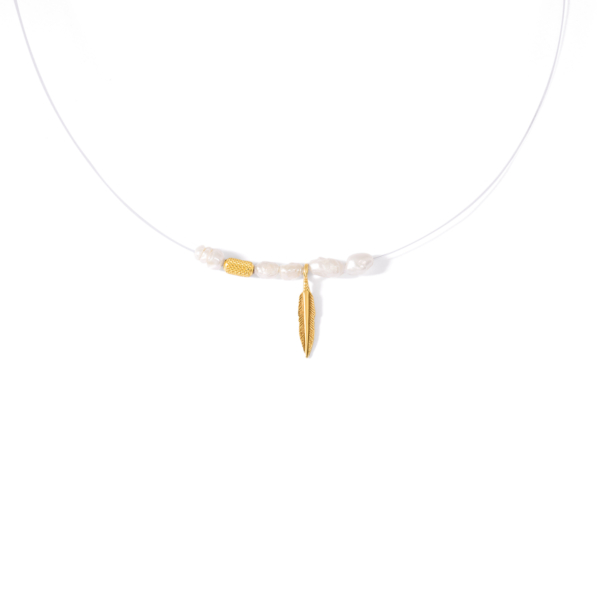 چوکر طلا پر و مروارید