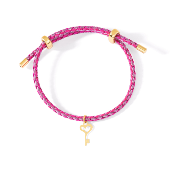 دستبند طلا کلید قلب