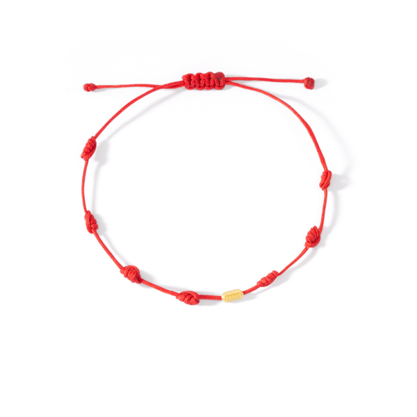 دستبند طلا بیضی تراش