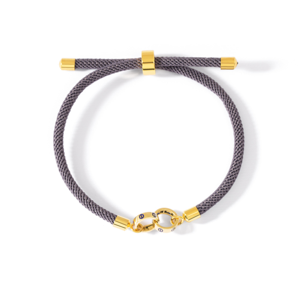 دستبند طلا حلقه کارتیه میناکاری