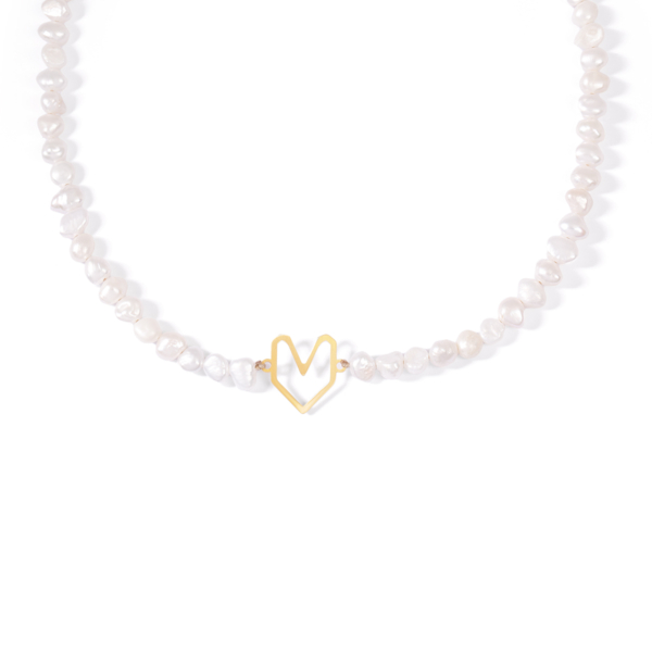 گردنبند طلا قلب توخالی