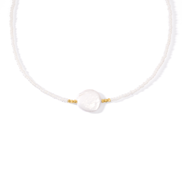 گردنبد طلا سپید