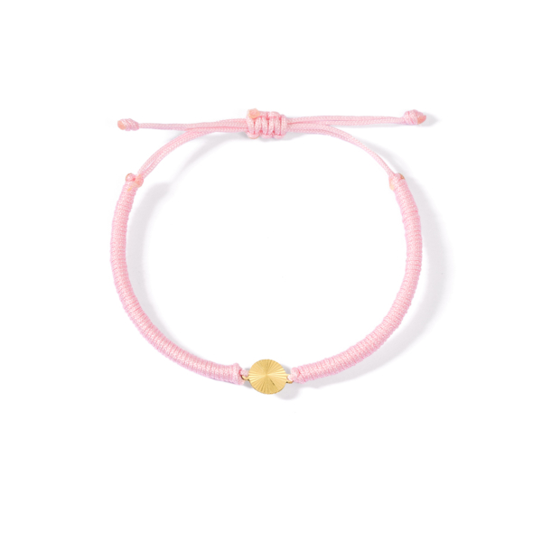 دستبند طلا دایره تراشدار