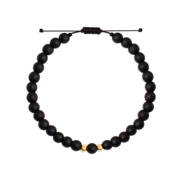 دستبند طلا گوی و مهره مردانه