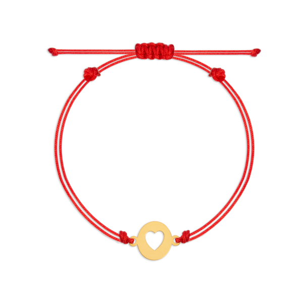 دستبند طلا قلب