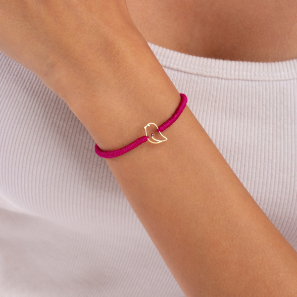 دستنبد طلا جوجه تک لونا