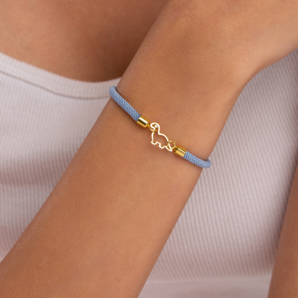 دستبند طلا دایناسور تک لونا