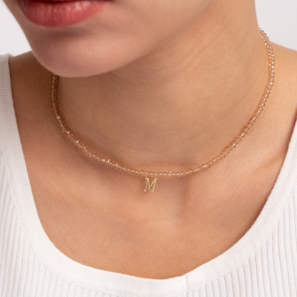 گردنبند طلا حرفM