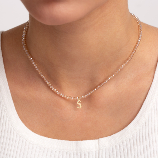 گردنبند طلا حرف S