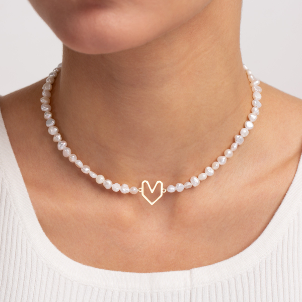 گردنبند طلا قلب توخالی