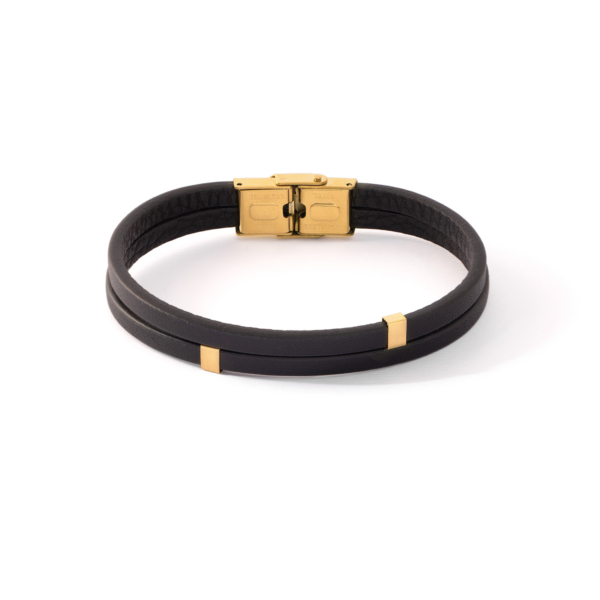 دستبند طلا مردانه دو رج