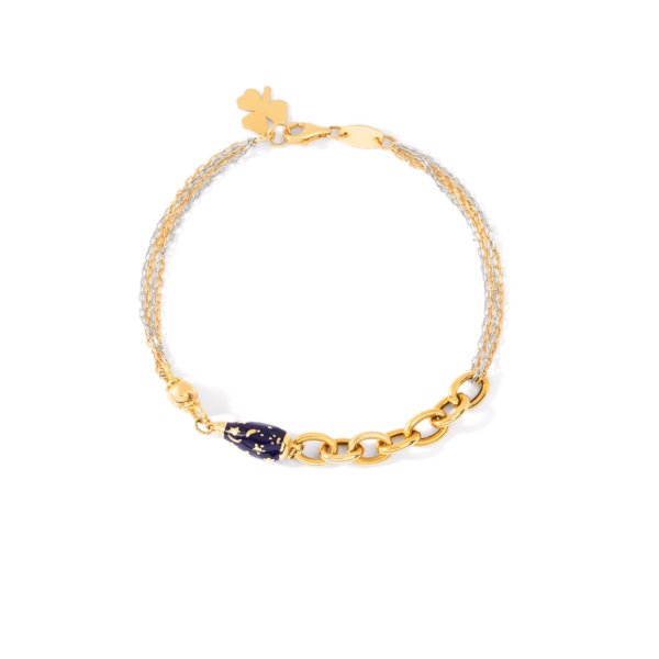 دستبند طلا ماه و ستاره