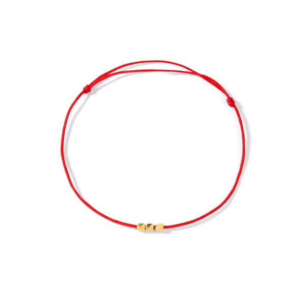 دستبند طلا سه مکعب