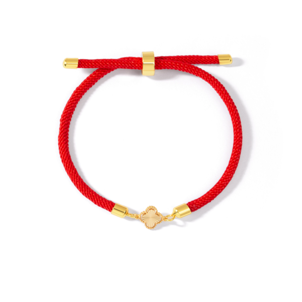 دستبند طلا گل ونکلیف