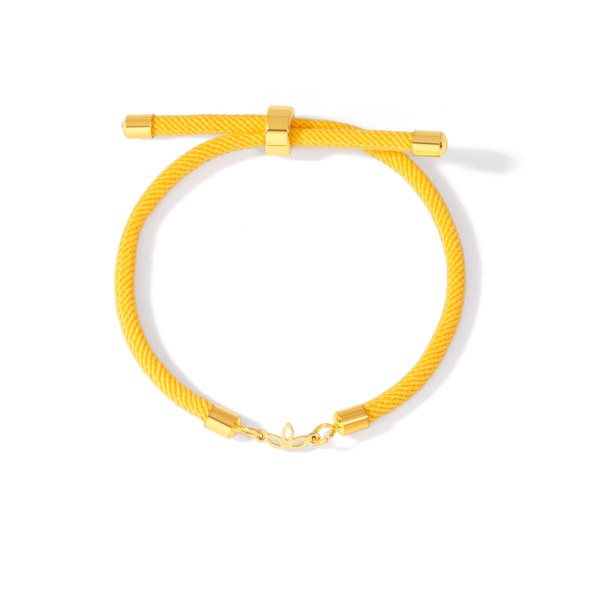 دستبند طلا سه برگ