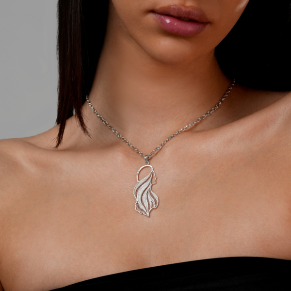 آویز نقره طره بزرگ