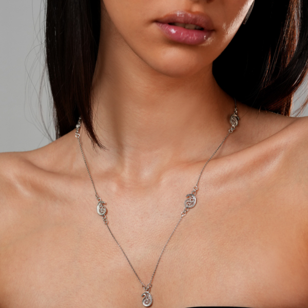 گردنبند نقره ماه نوش