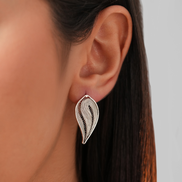 گوشواره نقره جفت نور