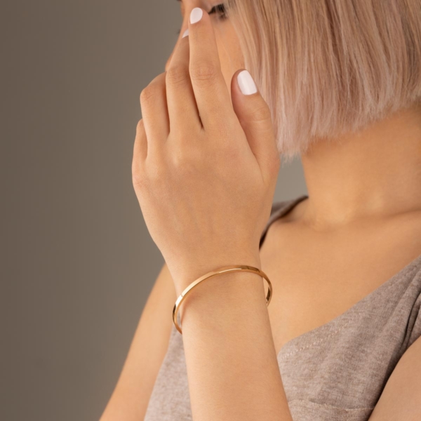 النگو طلا آینه ای