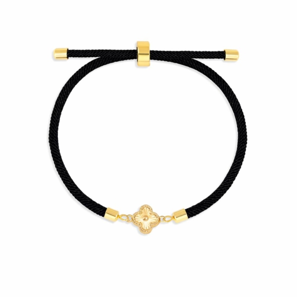 دستبند ونکلیف تمام طلا مشکی