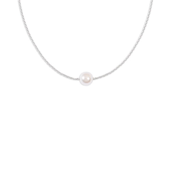 گردنبند نقره تک مروارید پرنسسی