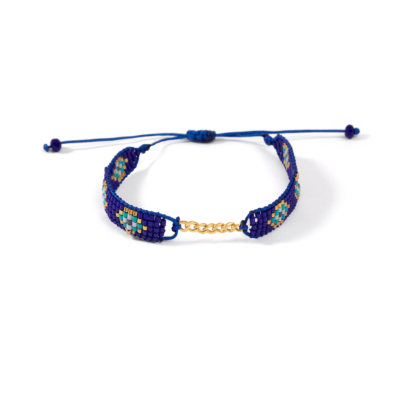 دستبند طلا کارتیه و چشم نظر میوکی