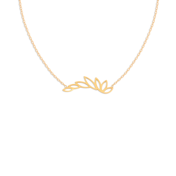 گردنبند طلا شاخه 7 برگ