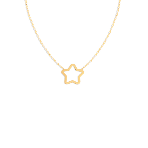 گردنبند طلا ستاره تو خالی