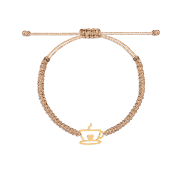 دستبند طلا فنجان قلب