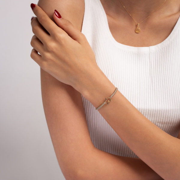 دستبند طلا فنجان قلب