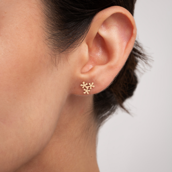 گوشواره طلا گل دریایی