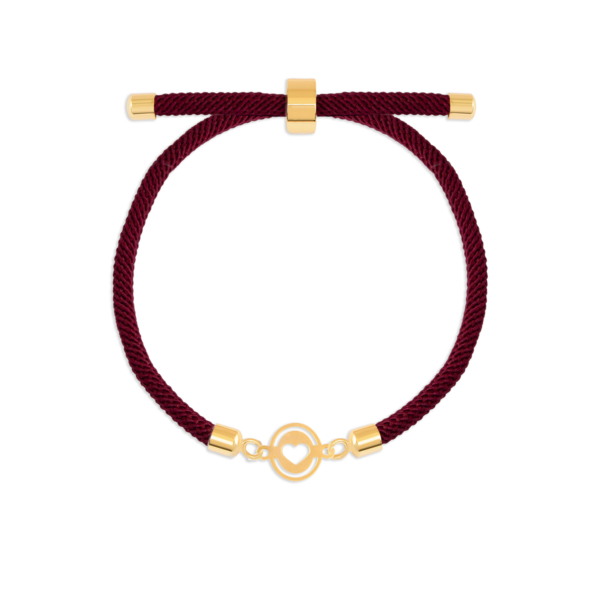 دستبند طلا دایره قلب