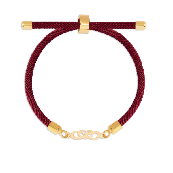 دستبند طلا بینهایت قلب