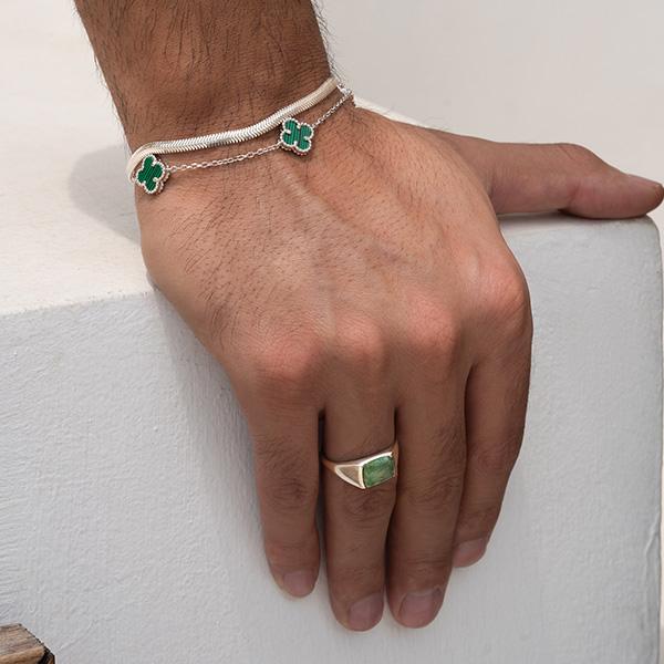 انگشتر نقره زمرد